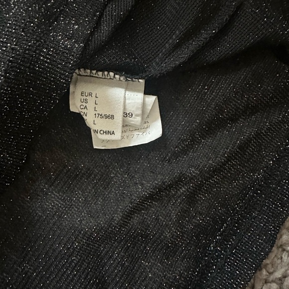 Preloved black Sparkle T-Shirt - Picture 2 of 3